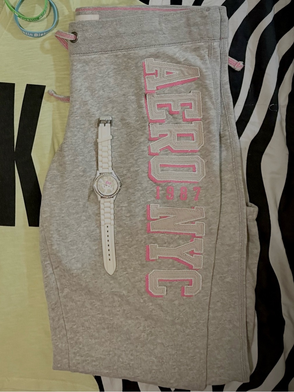 Y2K Gray Aero NYC Sweatpants